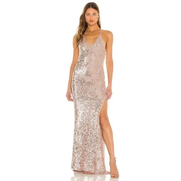 RETROFETE Marie Dress in Rose Gold - Picture 1 of 8